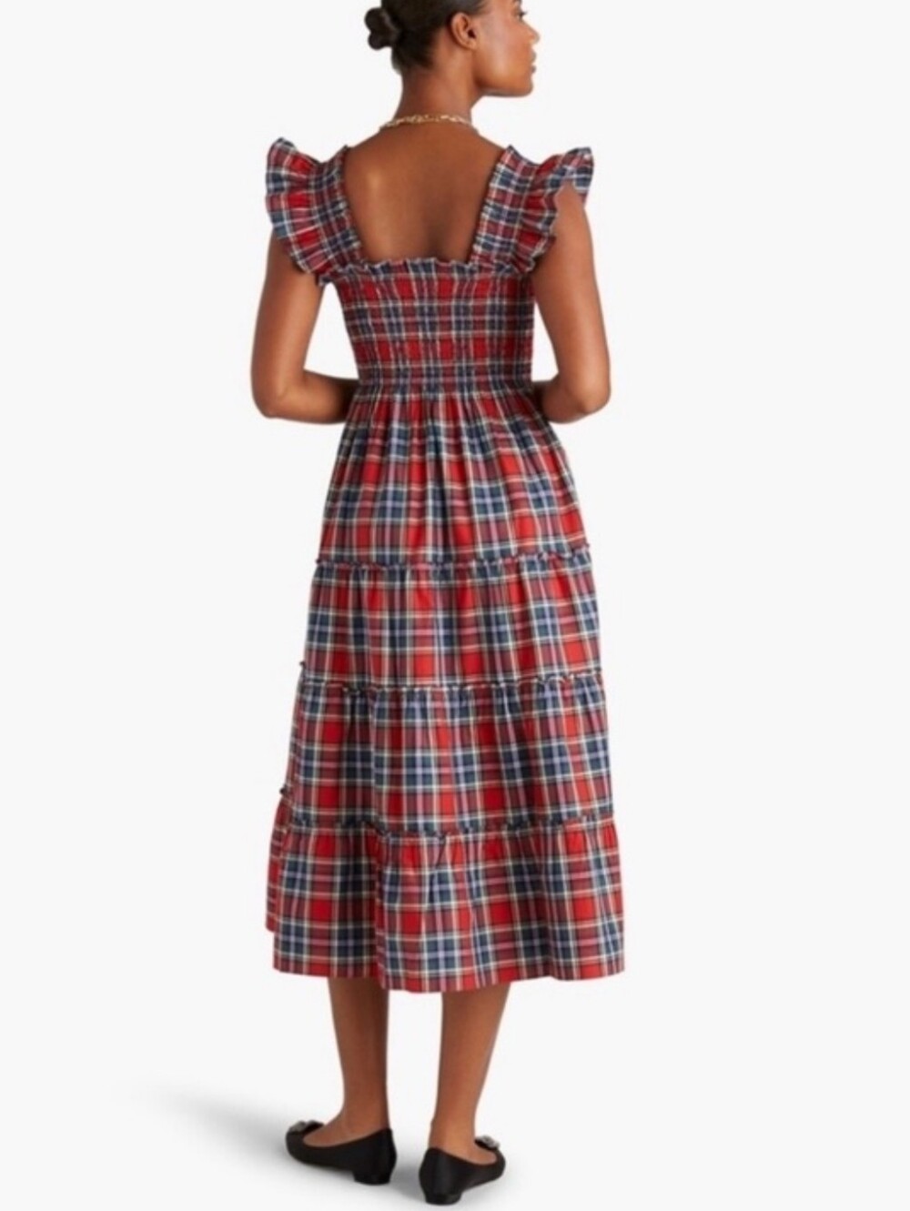 Hill House Home Ellie Nap dress size L tartan plaid - Picture 4 of 11